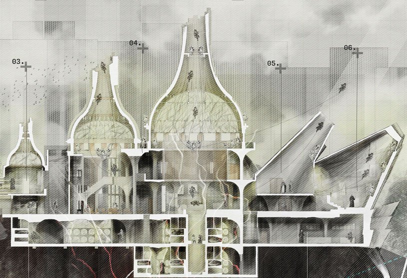 Cathedral For Death: A Sustainable Necropolis Next to the Palermitani Catacombs, Sicily | Masters Design Project on Religious Architecture