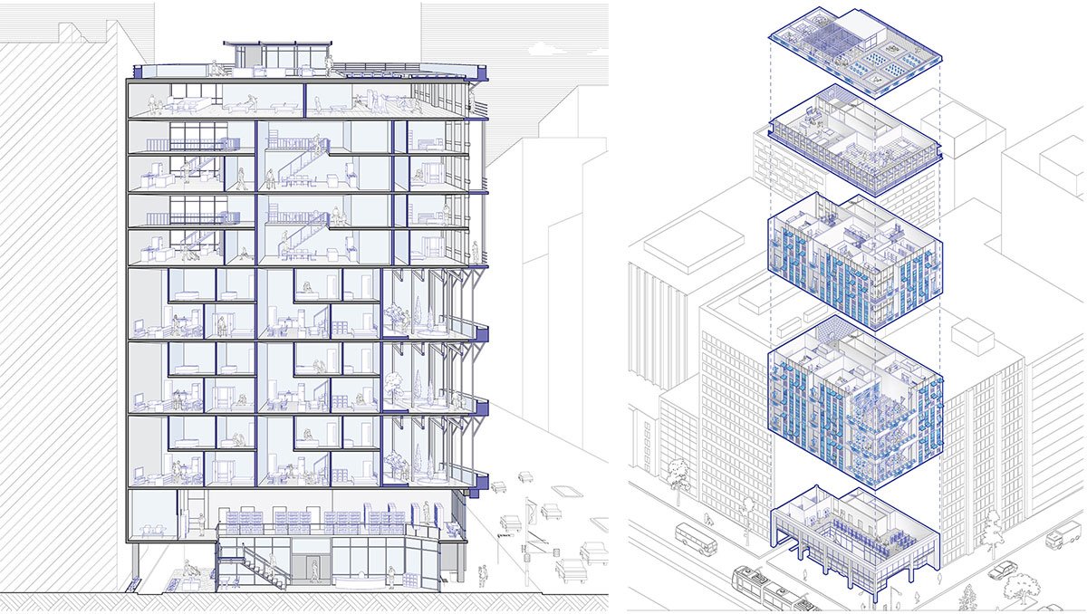 For All Generations: Repurposing Underused Commercial Buildings to Residential Use at Melbourne | Bachelors Design Project on Urban Housing