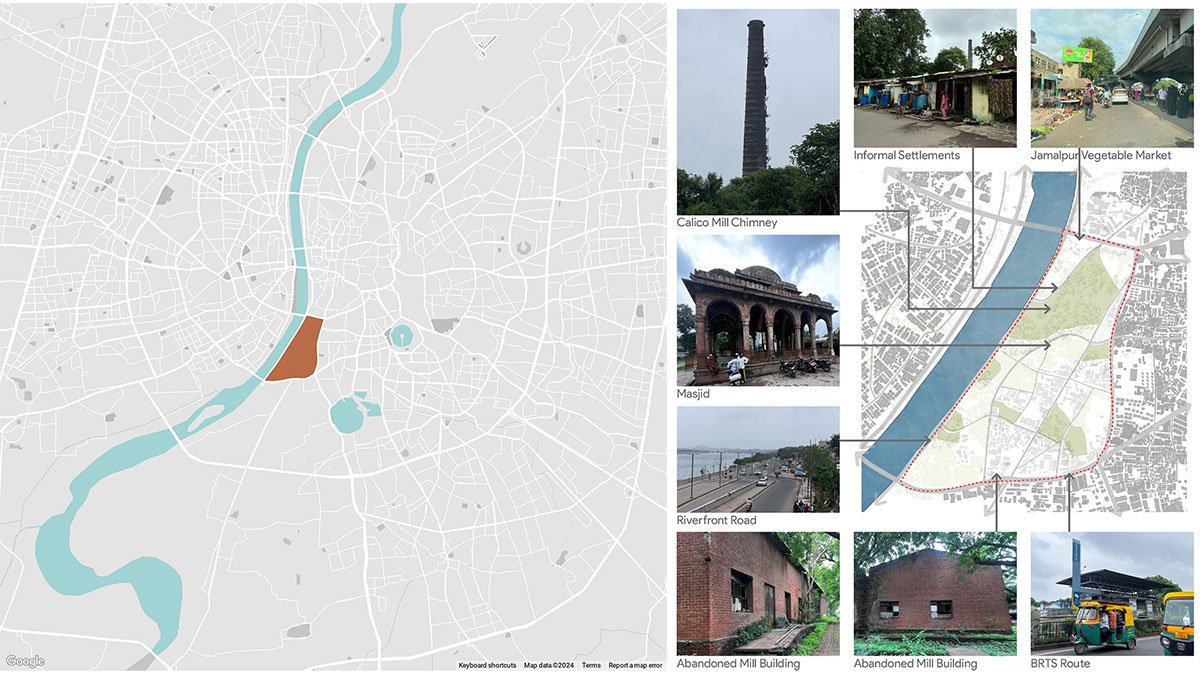 Weaving the Urban Fabric: Redevelopment of Calico Mill Lands, Ahmedabad | Masters Design Project on Urban Regeneration