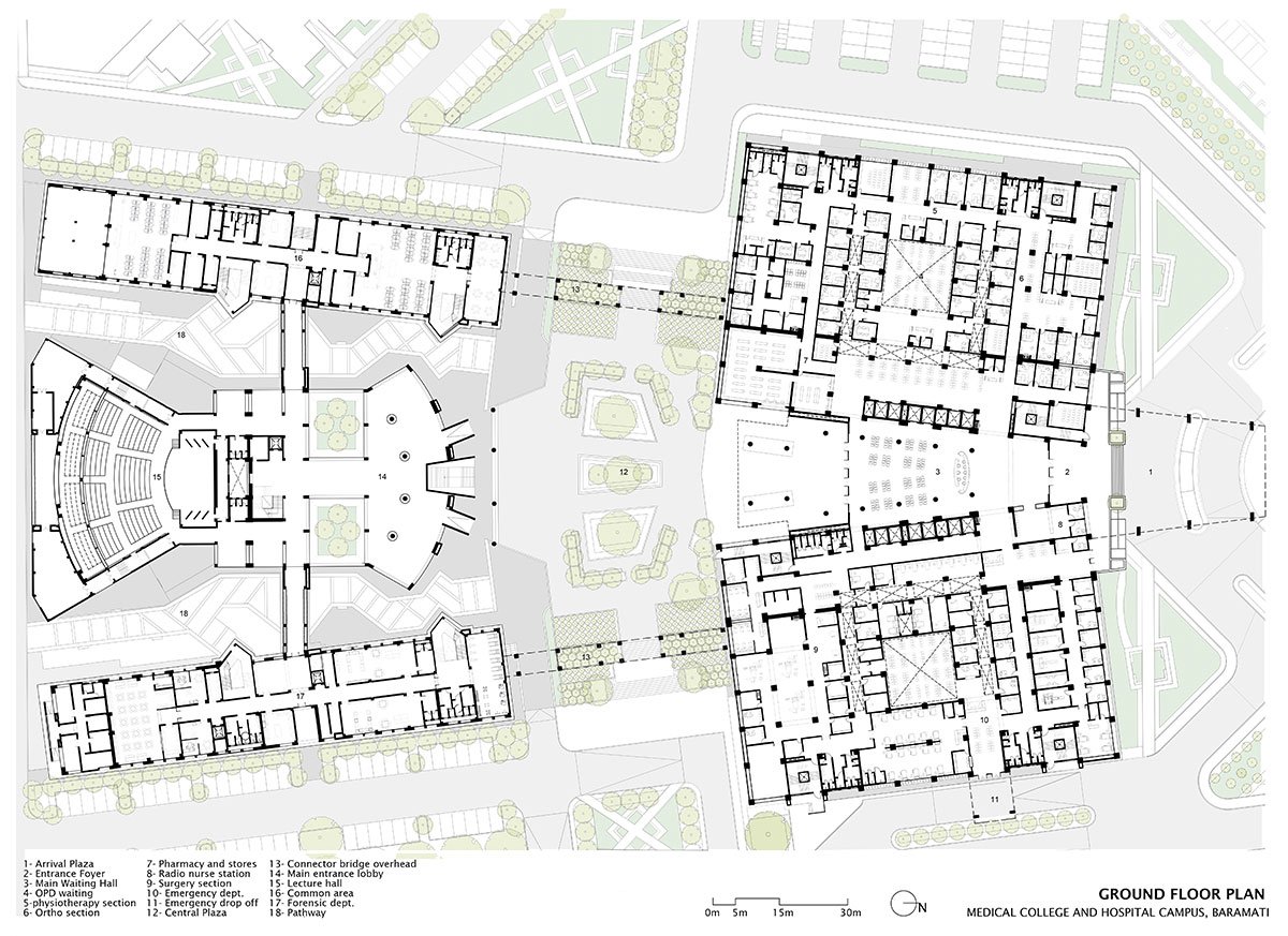 Government Medical College & Teaching Hospital Campus at Baramati | INI Design Studio