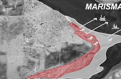 Rehabilitating The Intertidal Zone of The Gallegos River | Architecture Thesis on Urban Regeneration