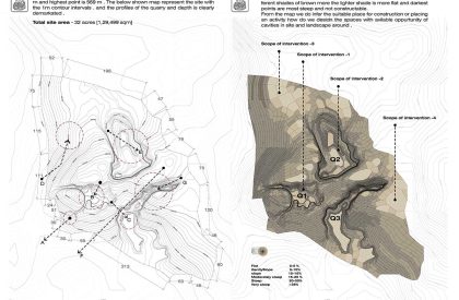 Rejuvenating Post-industrial Urban Quarries in Hyderabad as a Recreational Landscapes with a case of Deccan Geology Experiential Centre on Manasa Hills, Hyderabad | Architecture Thesis