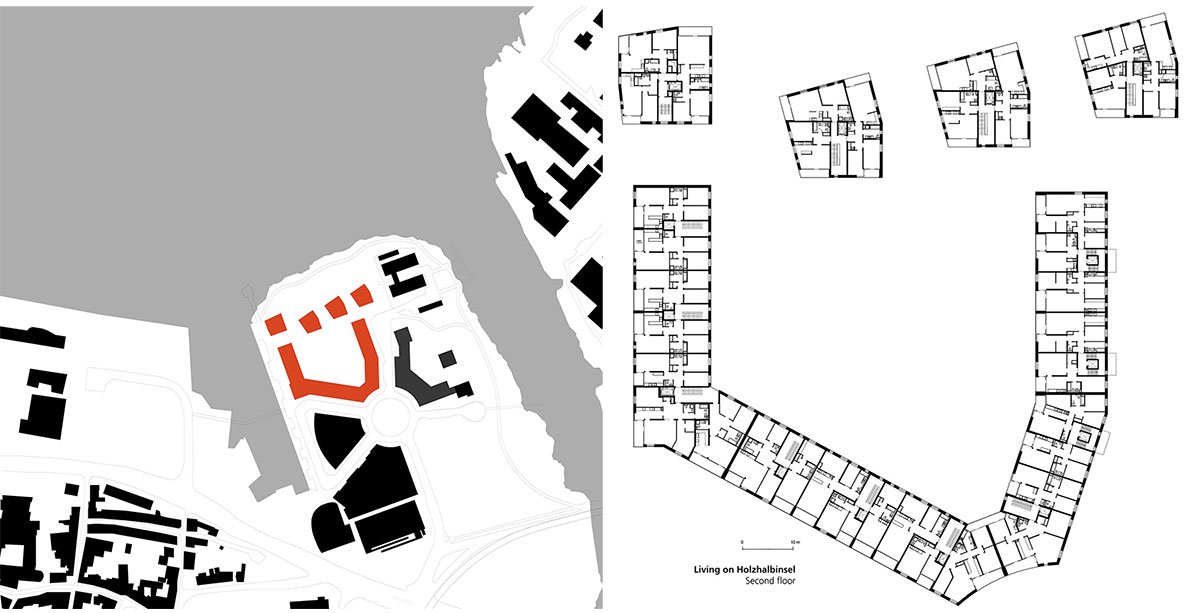 Living on Holzhalbinsel | Tchoban Voss Architekten
