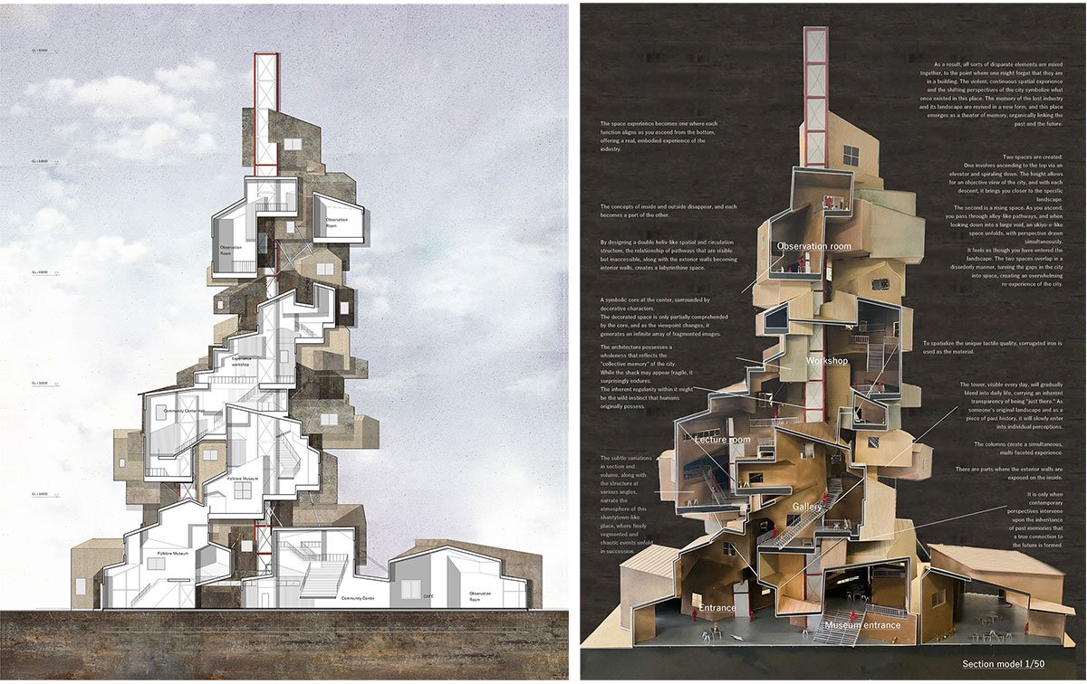 The Parable of Dense Wooden Shack Settlements: An Archive Building that Narrates Past Through Design | Architecture Thesis