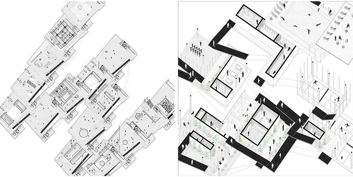 Adaptive Reuse Recreation Center: Reimagining Urban Spaces Through Material Reuse and Modular Design | Bachelors Design Project