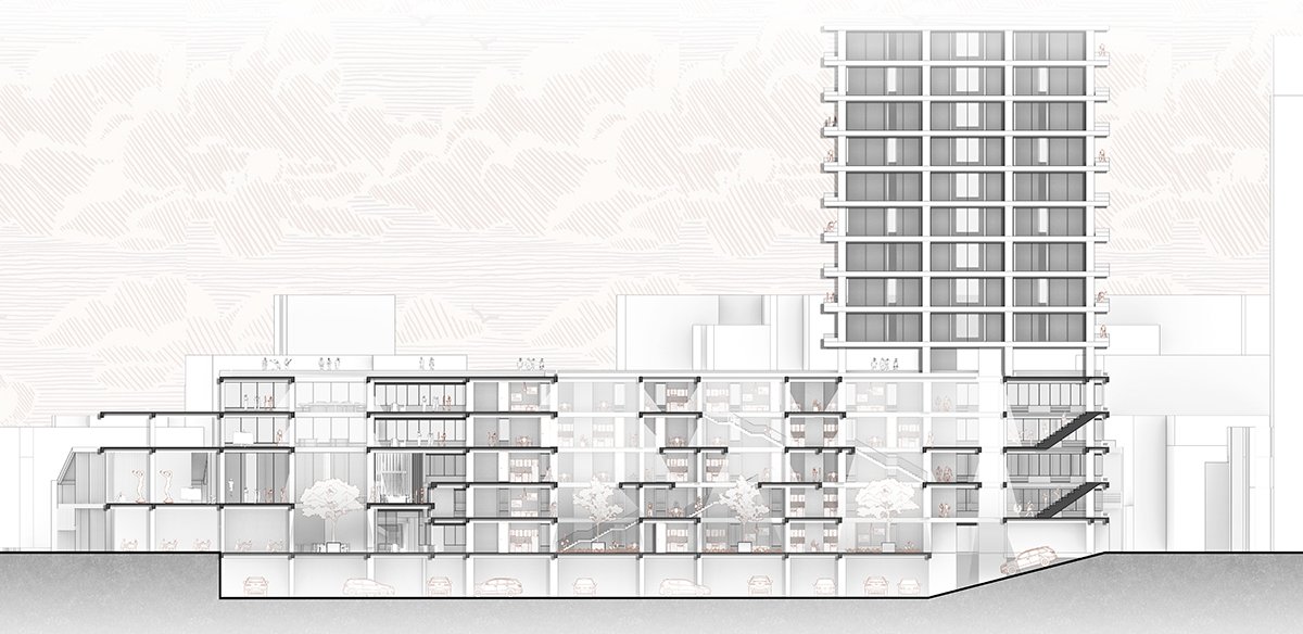 Interstitium: Transforming Residual Fragments into a Cultural Network in Bogotá’s Las Nieves | Bachelor’s Design Project on Mixed-Use Housing