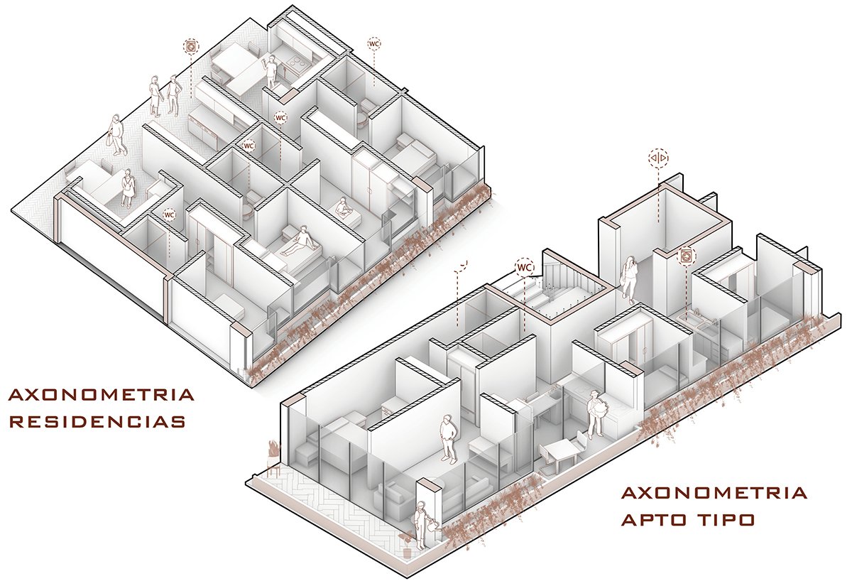 Interstitium: Transforming Residual Fragments into a Cultural Network in Bogotá’s Las Nieves | Bachelor’s Design Project on Mixed-Use Housing