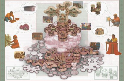 In/Formal Imaginaries: Textiling Futures of Repair - An Architecture of Collaborative Repair for Nairobi's Dandora | Masters Design Project on Regenerative Architecture