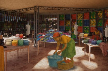 In/Formal Imaginaries: Textiling Futures of Repair - An Architecture of Collaborative Repair for Nairobi's Dandora | Masters Design Project on Regenerative Architecture