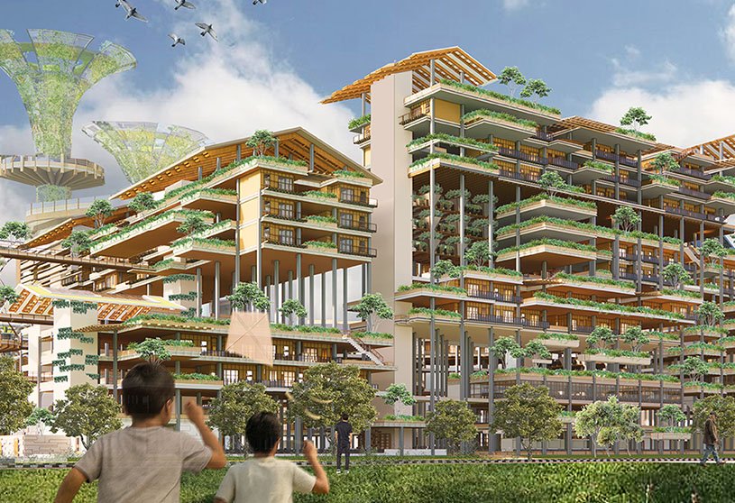 Nuswa Bhuvana: Biophilic Design for Regenerative Public Housing in Marunda | Architecture Thesis