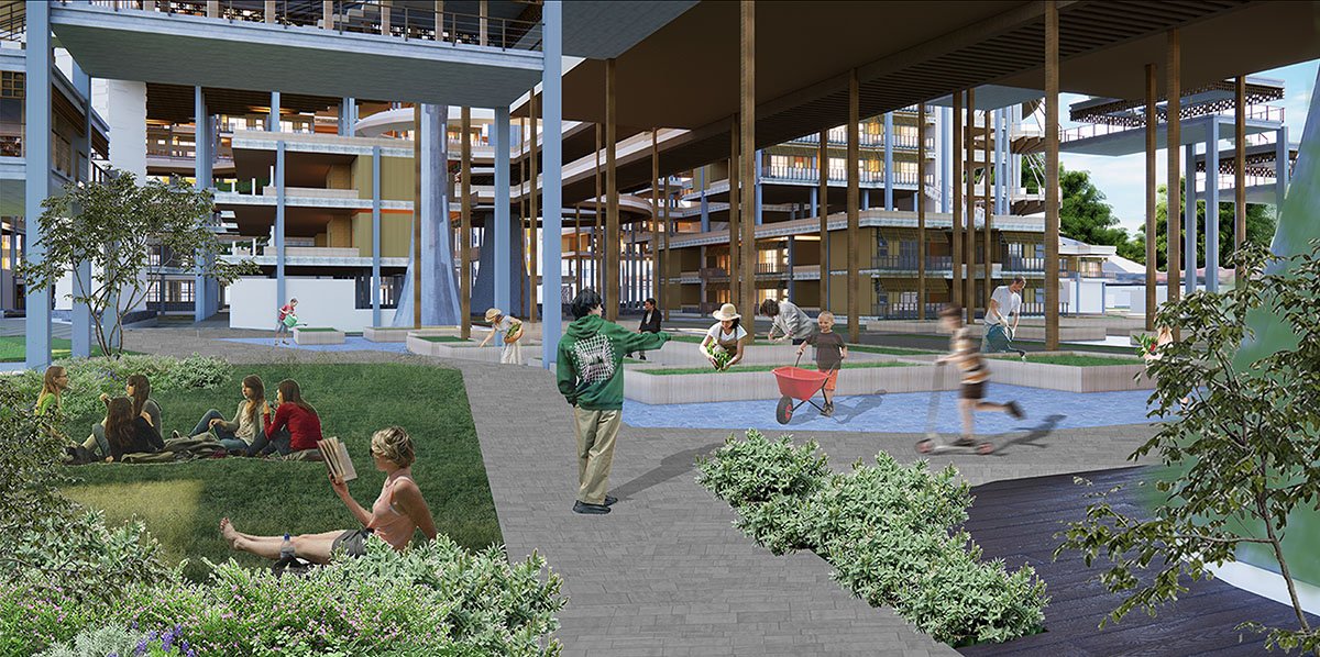 Nuswa Bhuvana: Biophilic Design for Regenerative Public Housing in Marunda | Architecture Thesis