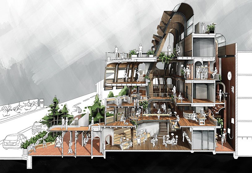 A Community Stage: A Third Space for Dialogue and Belonging through Cultural Architecture | Bachelors Design Project