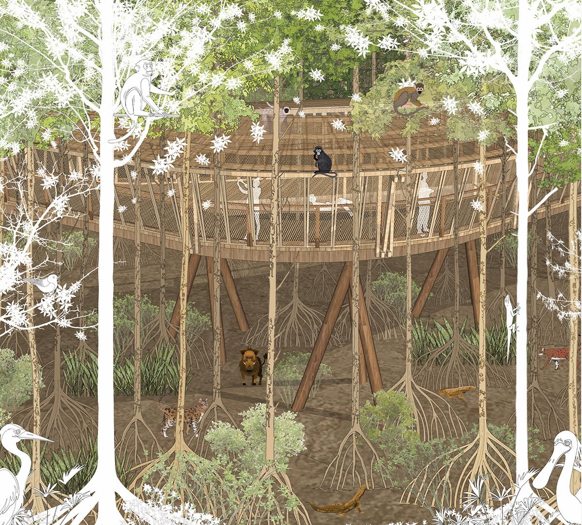Landscape Architecture Of Dan Xay Eco-Tourism Area Combined With Income Improvement Activities Of Vulnerable Communities – An Thoi Dong Commune – Can Gio District – Ho Chi Minh City | Masters Design Thesis on Landscape Architecture