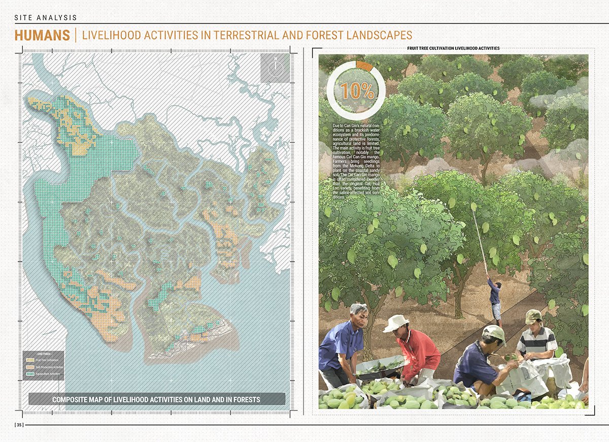 Landscape Architecture Of Dan Xay Eco-Tourism Area Combined With Income Improvement Activities Of Vulnerable Communities – An Thoi Dong Commune – Can Gio District – Ho Chi Minh City | Masters Design Thesis on Landscape Architecture