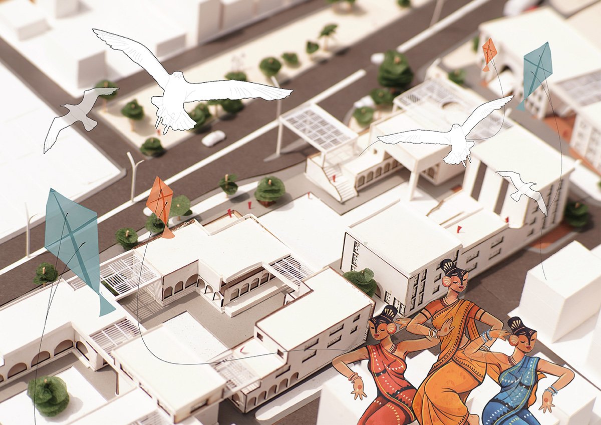 Rethinking The Urban Façade Of Mohammadpur Town Hall Bazaar: Connecting People, Place And Architecture | Bachelors Design Project