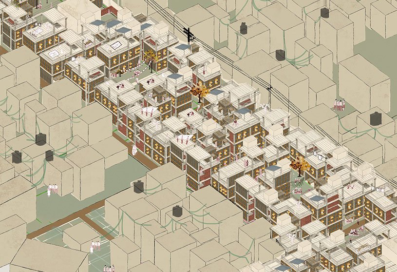 Co-Living with Seasonal Migrants: Sustainable Transformation of Low-Income Housing, Chanpara | Architecture Thesis on Migrant Housing