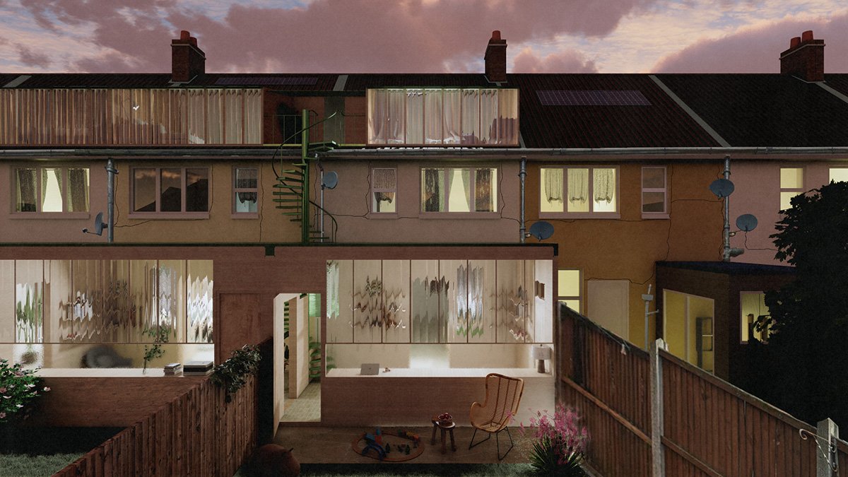 Dwelling Through Division: Reimagining the Party Wall as Social Infrastructure in Becontree, London | Masters Design Project