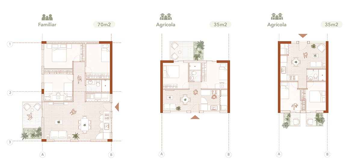 AGROHabitat: Reconnecting Housing, Agriculture, and Landscape at Bogotá’s Urban–Rural Edge | Bachelors Design Thesis