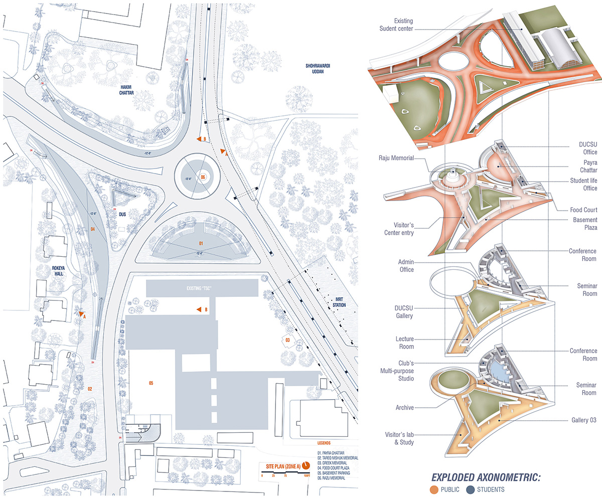 Connecting the Dots: Dhaka University “TSC” in a Changing Landscape | Architecture Thesis on Civic Campuses