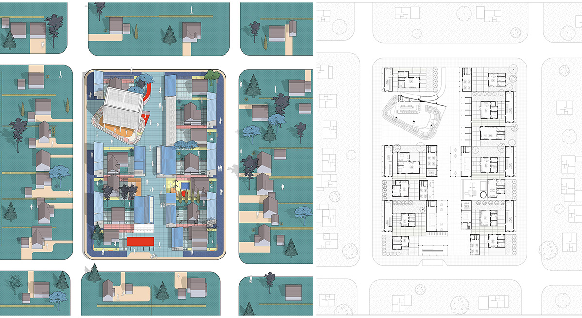 Activate Suburbia: Revitalizing Suburban Blocks Through Mixed-Use Density and Community Spaces | Bachelors Design Project