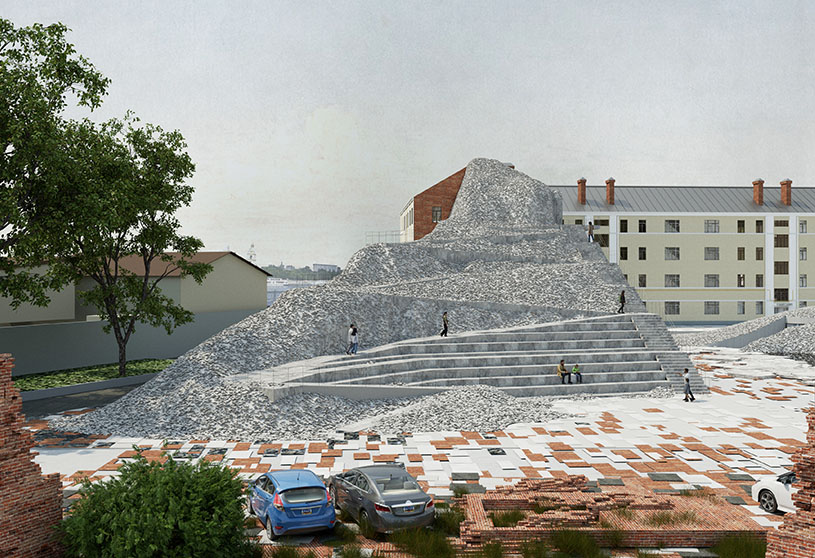 Granular Materials Embassy: Reframing Urban Decay and Material Agency in Moscow’s Transforming Fabric | Bachelors Design Thesis