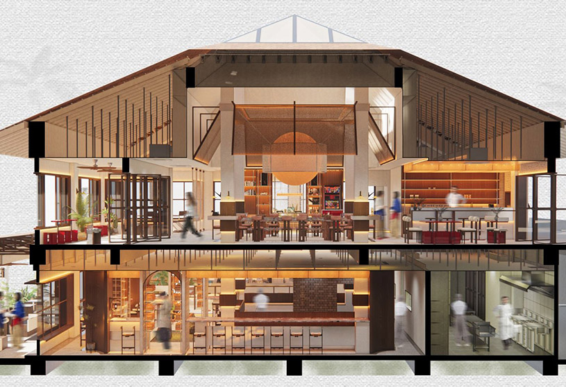 The Warm Continuum: Where Space, Food, & People Come Together (Casual Social Dining) | Bachelors Design Project on Hospitality Interior Design