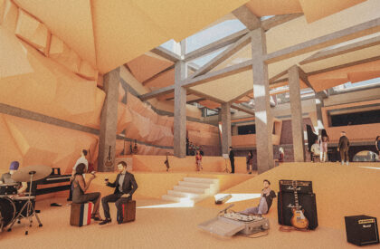 A Tale of the Twin Cities: The Silent Music of Space and Form | Bachelors Design Thesis on Cultural Architecture