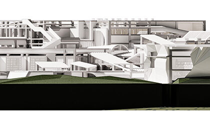 A Tale of the Twin Cities: The Silent Music of Space and Form | Bachelors Design Thesis on Cultural Architecture