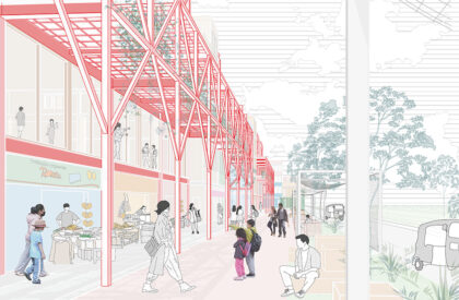 Barrio Mercado Cuidador: New System Of Elevated Walkways And Equipment For The Community Of The North Lima Producers' Market | Architecture Thesis on Urban Regeneration