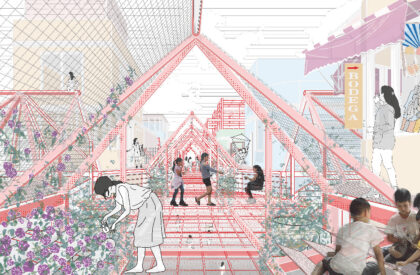 Barrio Mercado Cuidador: New System Of Elevated Walkways And Equipment For The Community Of The North Lima Producers' Market | Architecture Thesis on Urban Regeneration