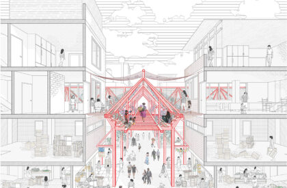 Barrio Mercado Cuidador: New System Of Elevated Walkways And Equipment For The Community Of The North Lima Producers' Market | Architecture Thesis on Urban Regeneration