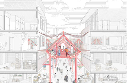 Barrio Mercado Cuidador: New System Of Elevated Walkways And Equipment For The Community Of The North Lima Producers' Market | Architecture Thesis on Urban Regeneration