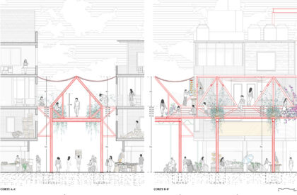 Barrio Mercado Cuidador: New System Of Elevated Walkways And Equipment For The Community Of The North Lima Producers' Market | Architecture Thesis on Urban Regeneration