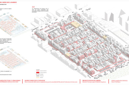 Barrio Mercado Cuidador: New System Of Elevated Walkways And Equipment For The Community Of The North Lima Producers' Market | Architecture Thesis on Urban Regeneration