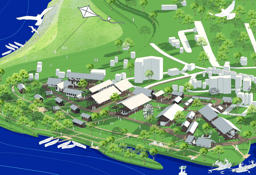 Post Padma Bridge Vision: An Eco-Economic Framework From Kumarbhog To Louhajang | Bachelors Design Thesis on Regenerative Architecture