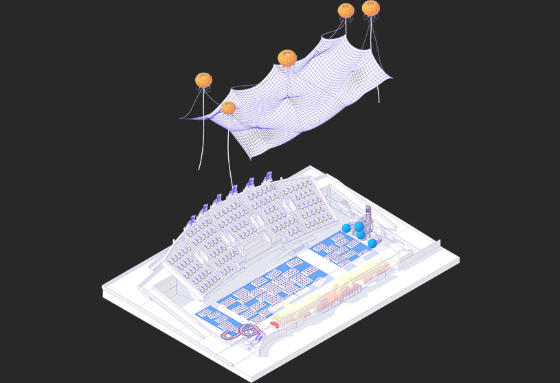 Re-Inflate: Reimagining Laguna Vere as a Living Eco-Machine for Tbilisi | Bachelors Design Project on Adaptive Reuse