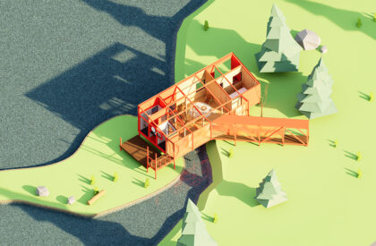 Red Bridge Cabin | Wiki World + Advanced Architecture Laboratory AaL