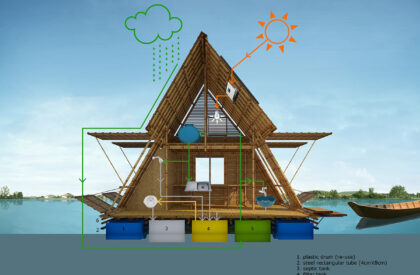 Floating Bamboo House | H&P Architects