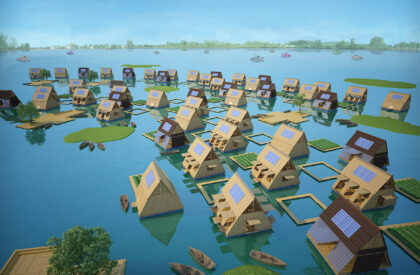 Floating Bamboo House | H&P Architects
