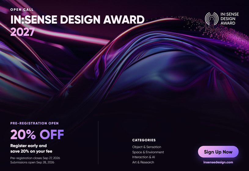 IN:SENSE Design Award 2027 (International Sensory Design Award) | Design Competition