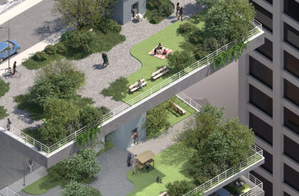 Up the Street: Reimagining Los Angeles Housing Through Vertical Neighborhoods | Architecture Thesis