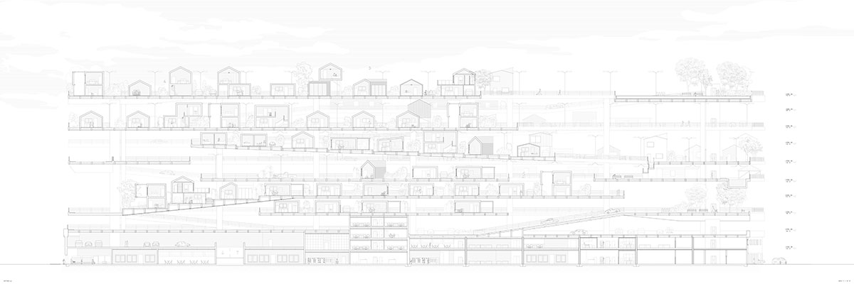 Up the Street: Reimagining Los Angeles Housing Through Vertical Neighborhoods | Architecture Thesis