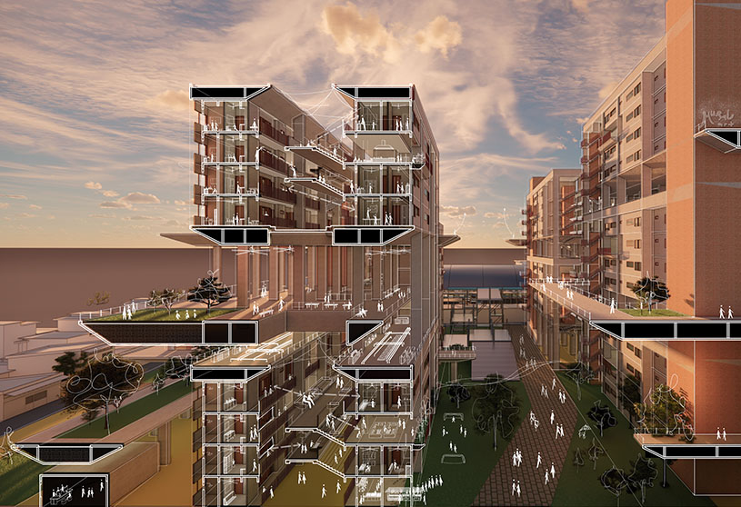 Sekali+Semua: Translating Kampung Life into Vertical Social Housing | Masters Design Project
