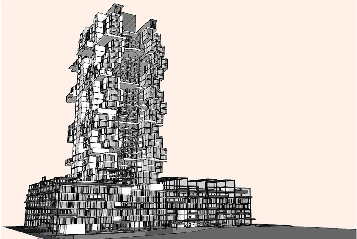 Jenga Tower: Reimagining Student Housing Through Intergenerational Living | Masters Design Project