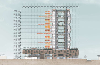 Jenga Tower: Reimagining Student Housing Through Intergenerational Living | Masters Design Project