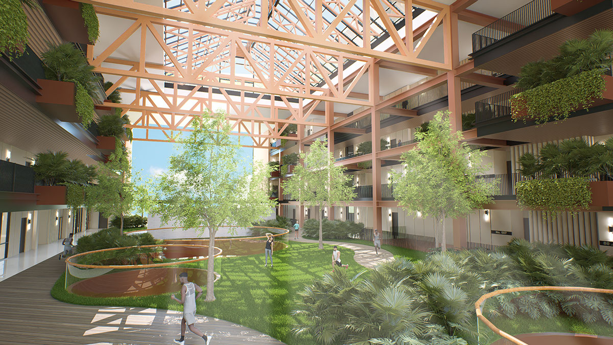 Jenga Tower: Reimagining Student Housing Through Intergenerational Living | Masters Design Project