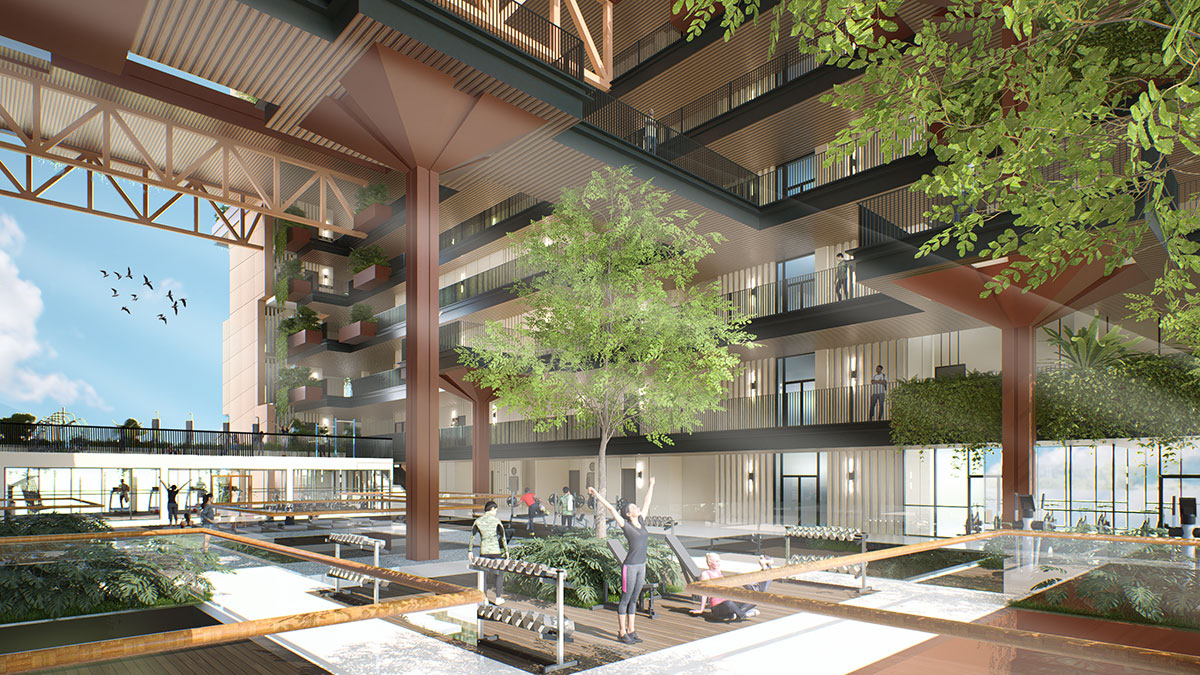 Jenga Tower: Reimagining Student Housing Through Intergenerational Living | Masters Design Project