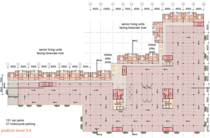 Jenga Tower: Reimagining Student Housing Through Intergenerational Living | Masters Design Project